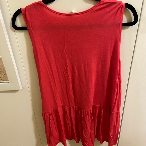 Pinkblush Maternity Tank, Ruffle Back - Picture 2 of 2